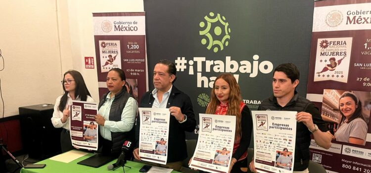 REALIZARÁ GOBIERNO ESTATAL FERIA NACIONAL DEL EMPLEO PARA LA MUJER