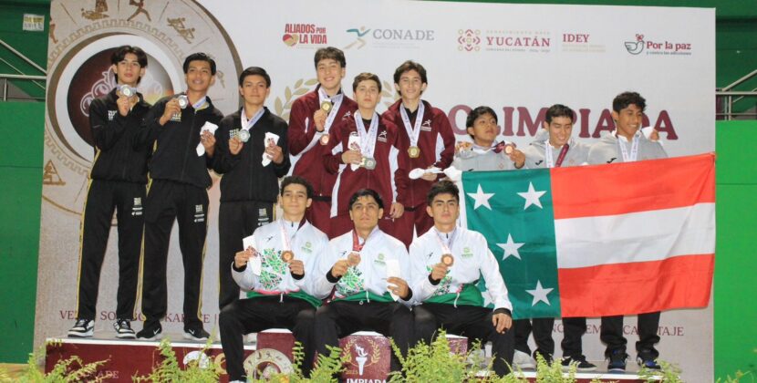 DOBLE MEDALLA DE ORO PARA SLP EN KARATE DE OLIMPIADA NACIONAL