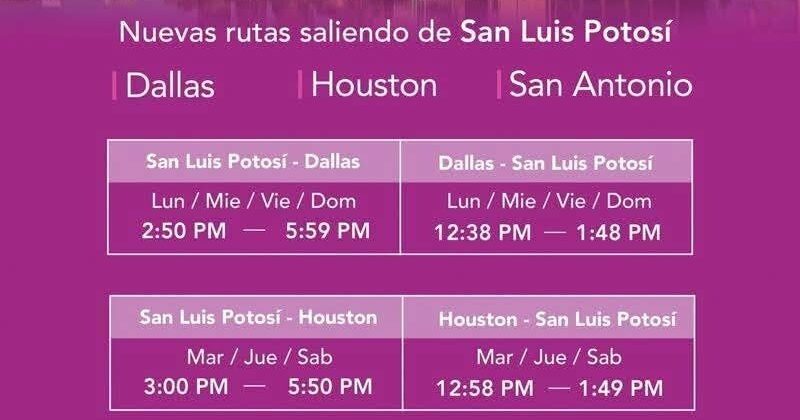 MÁS CONECTIVIDAD AÉREA ENTRE SAN LUIS Y ESTADOS UNIDOS INICIA EN JULIO