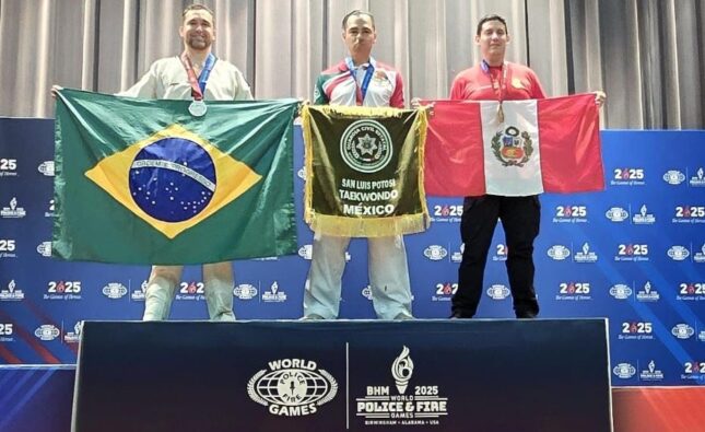OMAR PINEDA GANA ORO EN TAEKWONDO EN MUNDIAL DE POLICÍAS Y BOMBEROS 2025
